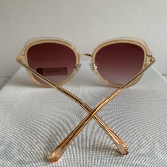 NWT gold wire and lucite sunglasses - Picture 5 of 6